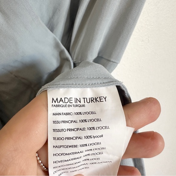 Club Monaco Asymmetrical Wrap Midi Maxi Dress Wedding Guest Bridesmaid 2 XS S - Picture 8 of 8